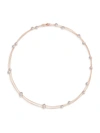 Gabi Rielle Women's Chain Happy 20k Rose Gold Vermiel & Crystal Necklace In Rose Gold