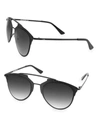 Aqs Women's Alfie 52mm Aviator Sunglasses In Charcoal