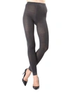 Memoi Footless Sweater Tights In Charcoal