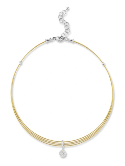 Alor Women's 18k Gold, Stainless Steel & Diamond Necklace