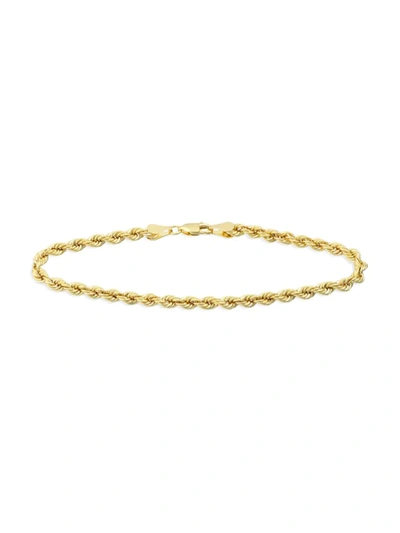 Saks Fifth Avenue Men's 14k Yellow Gold Hollow Rope Chain Bracelet