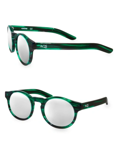 AQS AQS WOMEN'S BENNI 49MM ROUND SUNGLASSES