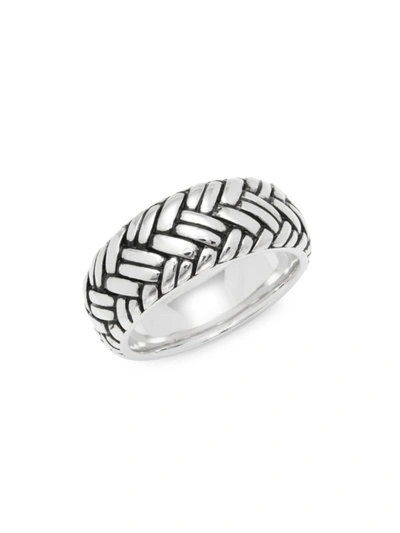 Effy Men's Sterling Silver Weave Band Ring/size 10