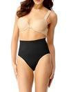 Memoi Plus Size High-waisted Moderate Coverage Seamless Shaper Brief In Black
