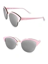 Aqs Serena 70mm Cat Eye Sunglasses In Pink