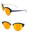 Aqs Women's Serena 70mm Polarized Sunglasses In Blue