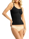 Memoi Plus Size Sottile Wireless Shaping Camisole In Black