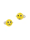 Saks Fifth Avenue Men's Happy & Sad Sterling Silver Handmade Emoji Cufflinks