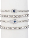 Shop Eye Candy La Women's Luxe Heena 4-piece Hamsa & Evil-eye Beaded Bracelet Set In Neutral