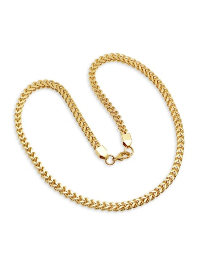 Anthony Jacobs Men's 18k Gold Plated Stainless Steel Franco Chain
