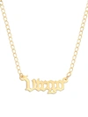 Gabi Rielle Women's Happy Me 14k Goldplated Sterling Silver Zodiac Gothic Script Necklace In Virgo