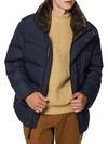 Marc New York Men's Horizon Faux Fur-trimmed Down Puffer Jacket In Ink