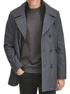 Marc New York Men's Burnett Double-breasted Wool-blend Coat Jacket In Charcoal