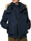 Marc New York Men's Umbra Faux Fur-trim Down Parka In Ink