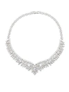 Eye Candy La Agnes Cz Crystal Tennis Necklace In Neutral