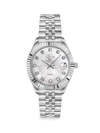 GV2 WOMEN'S STAINLESS STEEL, MOTHER-OF-PEARL & DIAMOND BRACELET WATCH