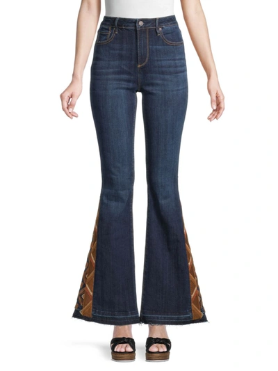 Driftwood Women's Farrah Flare Jeans In Dark Wash