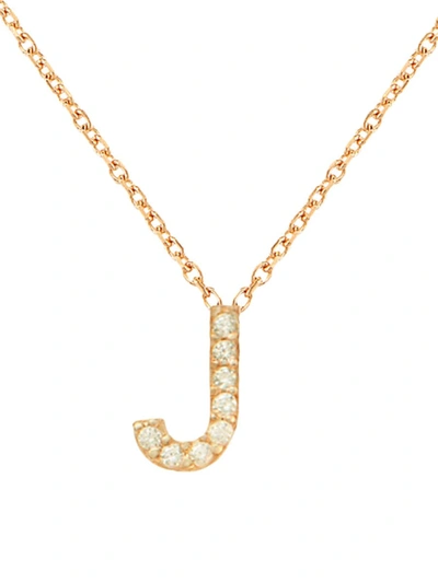 Gabi Rielle Women's Love Is Love 14k Gold Vermeil & Pave Initial Necklace