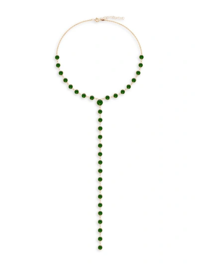 Gabi Rielle Women's Celebration 14k Gold Vermeil & Crystal Lariat Necklace