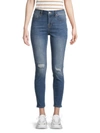Vigoss Women's Marley Distressed Jeans In Medium Wash