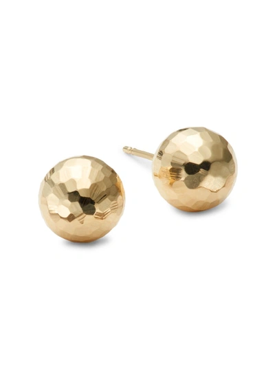 Saks Fifth Avenue Women's 14k Yellow Gold Faceted Ball Stud Earrings