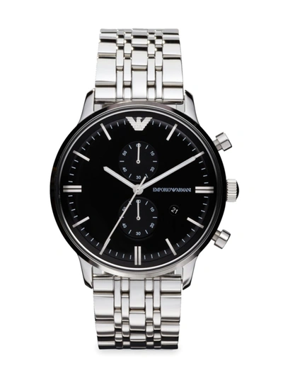 Emporio Armani Men's Classic Stainless Steel Watch In Black