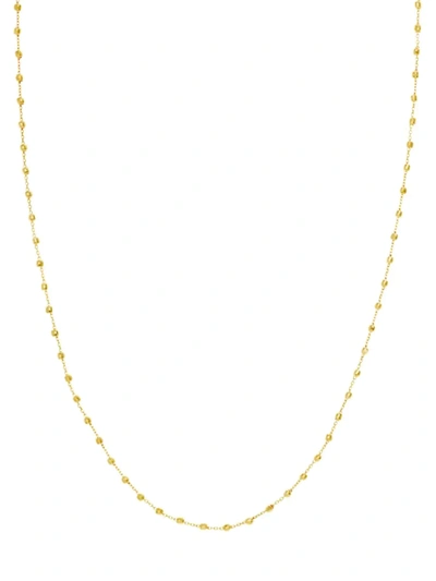Saks Fifth Avenue Women's 14k Yellow Gold Bead Station Chain Necklace