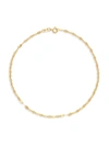 SAKS FIFTH AVENUE WOMEN'S 14K YELLOW GOLD OVAL LINK ANKLET