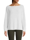 French Connection Women's Mozart Waffle-knit Boatneck Sweater In Dove Grey