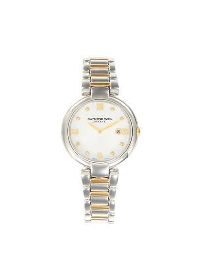 Raymond Weil Women's Shine Diamonds, Gold Pvd Plated Stainless Steel Watch In Blue / Gold Tone / Silver / Yellow