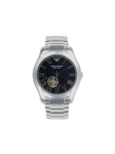 Emporio Armani Men's 43mm Stainless Steel Bracelet Watch In Black