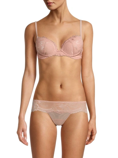 La Perla Women's Lace Underwire Push-up Bra In Pink