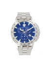 Versace Men's Stainless Steel Chronograph Watch In Sapphire