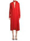 VICTORIA BECKHAM WOMEN'S SCARF PLEATED DRESS