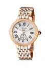 Gv2 Women's Astor Two Tone Stainless Steel & Diamond Bracelet Watch In White
