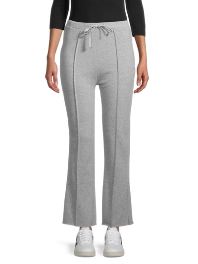 Vigoss Women's Crop Flare Sweatpants In Grey