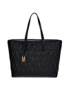 MOSCHINO WOMEN'S QUILTED LEATHER TOTE