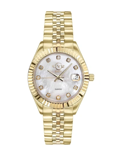 Gv2 Women's Naples Goldtone Stainless Steel & Diamond Bracelet Watch In Neutral