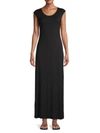 West Kei Women's Scoopneck Knit Maxi Dress In Black