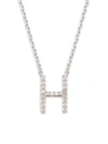 Effy Eny Women's Sterling Silver & 0.15 Tcw Diamond H Initial Necklace In Silver
