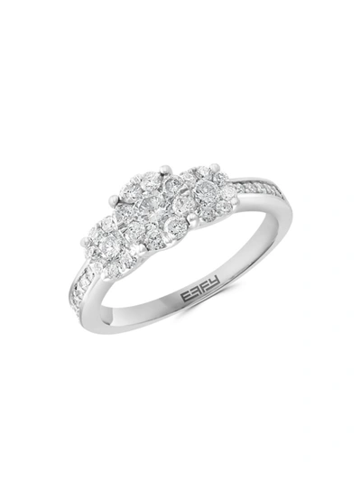 Effy Women's 14k White Gold Diamond Ring