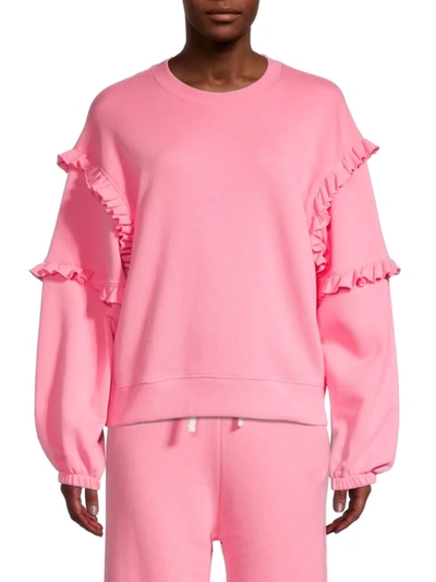 Rebecca Minkoff Women's Evelyn Cotton Sweatshirt In Azalea Pink