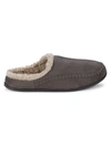 Deer Stags Men's Nordic Faux Fur-lined Slippers In Charcoal