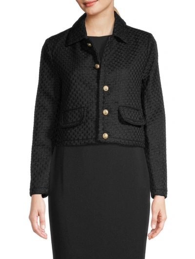 Dolce Cabo Women's Textured Jacket In Black