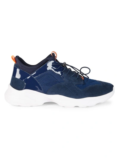 French Connection Men's Leon Suede Sneakers In Navy