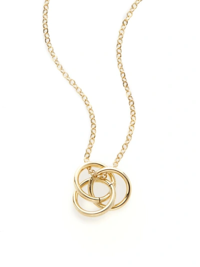 Saks Fifth Avenue Women's 14k Yellow Gold Love Knot Pendant Necklace