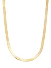 Saks Fifth Avenue Women's Basic 18k Goldplated Sterling Silver Herringbone Chain Necklace/18" In Silver
