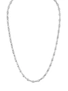 ESQUIRE MEN'S JEWELRY MEN'S STERLING SILVER PUFF MARINER LINKCHAIN NECKLACE