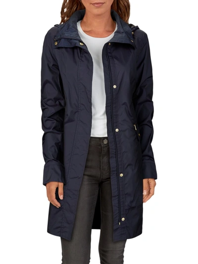 Cole Haan Women's Packable Raincoat In Indigo