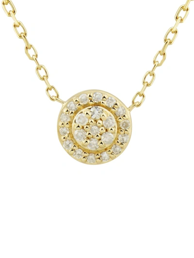 Saks Fifth Avenue Women's 14k Yellow Gold & Diamond Pendant Necklace